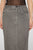 Denim Maxi Skirt in Anthracite Grey