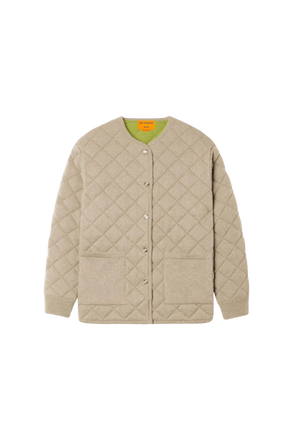 Quilted Liner Jacket in Cashmere Blend