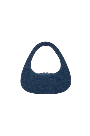 Denim Baguette Swipe Bag