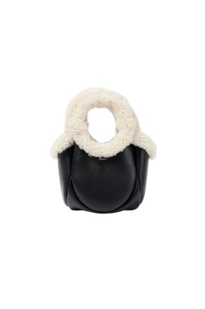 Shearling Mini Bucket Bag