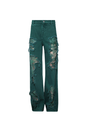 Arboreal Distressed Lace Jeans