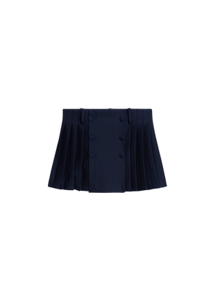 Buttoned Wrap Skirt
