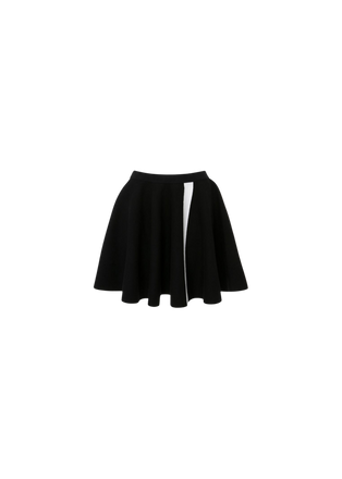 Contrast A-Line Mini Skirt