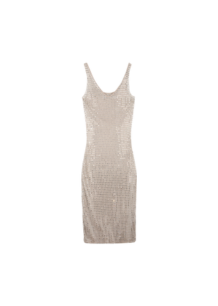 Cristalla Plunge Knit Tank Dress
