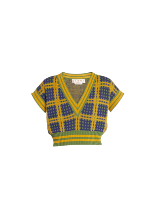 Cropped V-Neck Sweater Vest