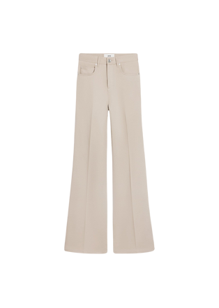Flare Fit Trousers in Chalk