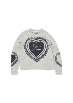 Printed Wool Blend Sweater