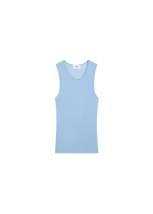 Sheer Tank Top in Cashmere Blue