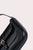 Miranda Black Semi Patent Leather Shoulder Bag