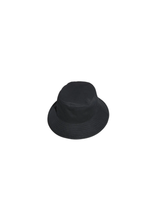 Cotton Twill Bucket Hat in Black
