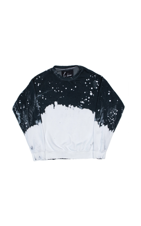 Acid Wash Charcoal Pullover