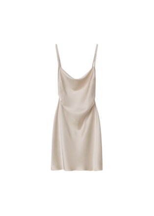 Malia Glossy Satin Mini Slip Dress