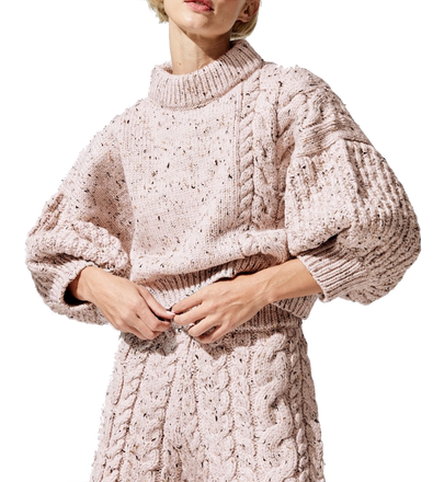 Chunky Cropped Wool Sweater
