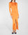 Orange Stretch Jersey Dress