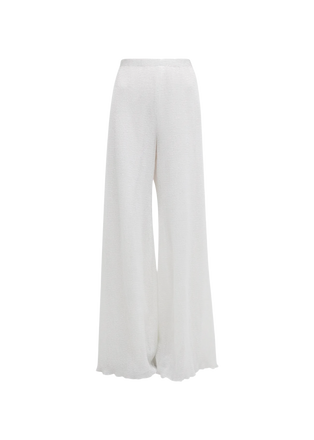 Sequin Mesh Wide Leg Pull-On Pant