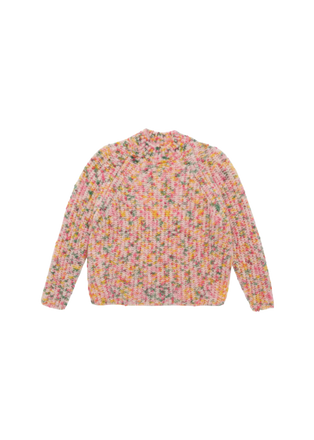 Tweed-Effect Knit Sweater
